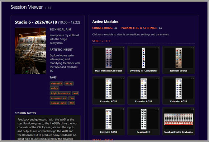 Bespoke Modular Session Documentation Hub